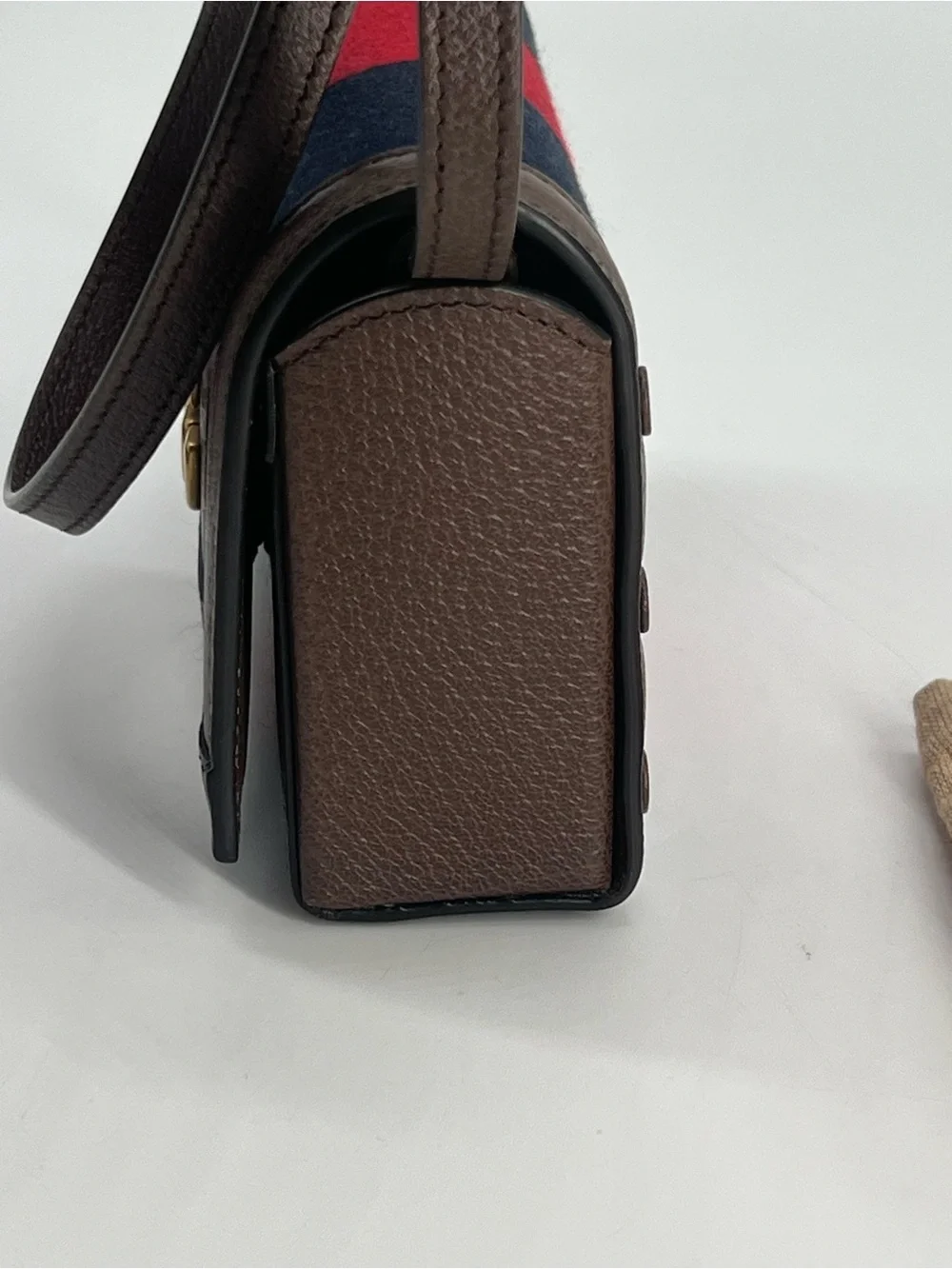 Gucci Web Mini Bag Red/Blue Canvas Crossbody Bag - Picture 4 of 10